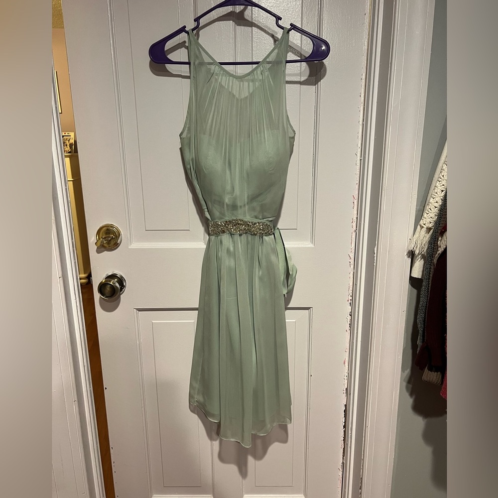 Green Adrianna Papell dress